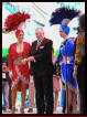 Las Vegas Mayor Oscar Goodman with his Showgirls