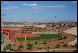One of the many sports complexes, this a portion of the quad fields at Majestic Park near Lone Mountain